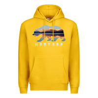 Lemon Montana Bear with Glacier National Park Lake Image Souvenir Premium Hoodie - trangStudio