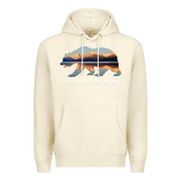 Sandshell Montana Bear with Glacier National Park Lake Image Souvenir Premium Hoodie - trangStudio