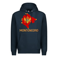 Navy Montenegrin Flag  Montenegro Premium Hoodie - trangStudio