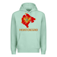 Seafoam Montenegrin Flag  Montenegro Premium Hoodie - trangStudio