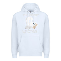 White ghost writer ghoul author halloween trick or treat novelist t shirt Premium Hoodie - trangStudio