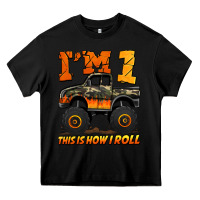 Black i'm one this is how i roll monster truck birthday Heavy Core Tee - Jasminsmagicworld