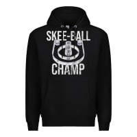 Black Distressed Skeeball - Skee-ball Champ - Traveling Carnival Premium Hoodie - trangStudio