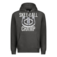 Charcoal Heather Distressed Skeeball - Skee-ball Champ - Traveling Carnival Premium Hoodie - trangStudio