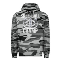 Slate Camo Distressed Skeeball - Skee-ball Champ - Traveling Carnival Premium Hoodie - trangStudio