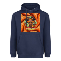 Navy fall african girl Heavyweight Hoodie - BarkalooDesign