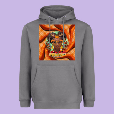Fall African Girl Heavyweight Hoodie Designed By Barkaloodesign