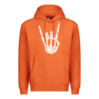 Carrot halloween skeleton hand horns rock n roll music lover tank top Premium Hoodie - trangStudio