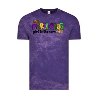 Cloud Purple mardi gras girl to the core Vintage Tee - CowGirlArtShop