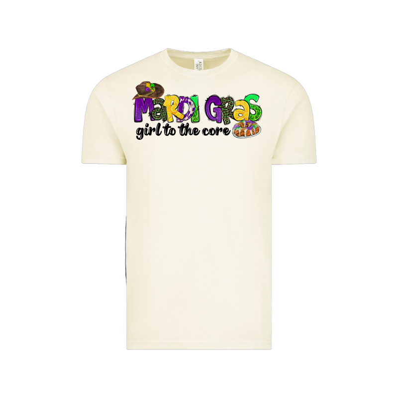 Mardi Gras Girl To The Core Vintage Tee by CowGirlArtShop | Teevron