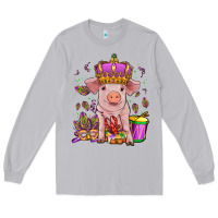Moon Dust mardi gras pig Long Sleeve Tee - OliviaCreatesArt