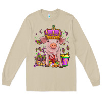 Mushroom mardi gras pig Long Sleeve Tee - OliviaCreatesArt
