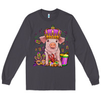 Smoke mardi gras pig Long Sleeve Tee - OliviaCreatesArt