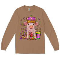 Toasted Coconut mardi gras pig Long Sleeve Tee - OliviaCreatesArt
