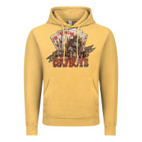 Long Live Cowboys Cards Vintage Hoodie | Teevron