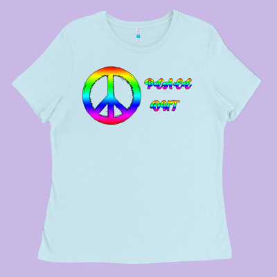 Peace Out Ladies Tee Designed By Bettercallsaul