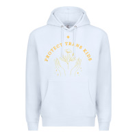 White Protect Trans Kids Premium Hoodie - trangStudio