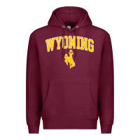 Burgundy Kids Wyoming Cowboys Apparel Fan Favorite Brown Arch Premium Hoodie - trangStudio