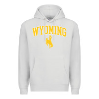 Dove Grey Kids Wyoming Cowboys Apparel Fan Favorite Brown Arch Premium Hoodie - trangStudio