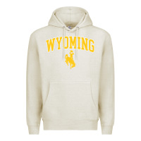 Oatmeal Heather Kids Wyoming Cowboys Apparel Fan Favorite Brown Arch Premium Hoodie - trangStudio