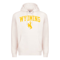 Pale Pink Kids Wyoming Cowboys Apparel Fan Favorite Brown Arch Premium Hoodie - trangStudio