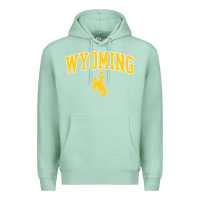 Seafoam Kids Wyoming Cowboys Apparel Fan Favorite Brown Arch Premium Hoodie - trangStudio