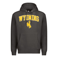 Smoke Kids Wyoming Cowboys Apparel Fan Favorite Brown Arch Premium Hoodie - trangStudio