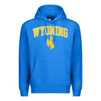 True Royal Kids Wyoming Cowboys Apparel Fan Favorite Brown Arch Premium Hoodie - trangStudio
