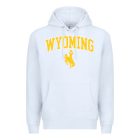 White Kids Wyoming Cowboys Apparel Fan Favorite Brown Arch Premium Hoodie - trangStudio