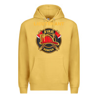 Antique Gold fire rescue lieutenant department  for firefighters Premium Hoodie - trangStudio