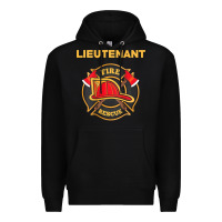 Black fire rescue lieutenant department  for firefighters Premium Hoodie - trangStudio