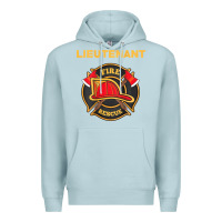 Blue Mist fire rescue lieutenant department  for firefighters Premium Hoodie - trangStudio