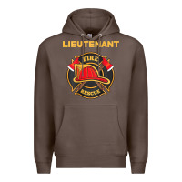 Coffee fire rescue lieutenant department  for firefighters Premium Hoodie - trangStudio