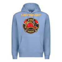 Colony Blue fire rescue lieutenant department  for firefighters Premium Hoodie - trangStudio