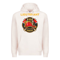 Pale Pink fire rescue lieutenant department  for firefighters Premium Hoodie - trangStudio