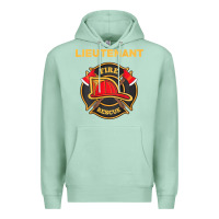 Seafoam fire rescue lieutenant department  for firefighters Premium Hoodie - trangStudio