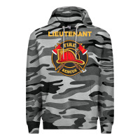Slate Camo fire rescue lieutenant department  for firefighters Premium Hoodie - trangStudio
