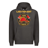 Smoke fire rescue lieutenant department  for firefighters Premium Hoodie - trangStudio