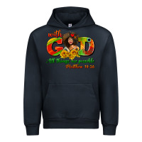 Navy with god all things are possible juneteenth Urban Hoodie - AdoDesignShop