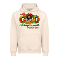 Sandshell with god all things are possible juneteenth Urban Hoodie - AdoDesignShop