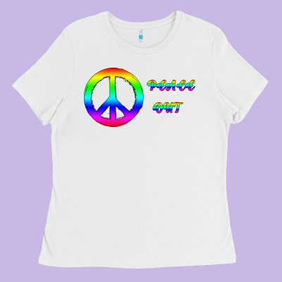 Peace Out Ladies Tee Designed By Bettercallsaul