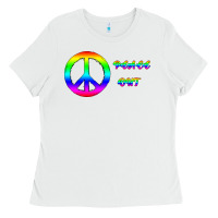 White Peace Out Ladies Tee - Bettercallsaul
