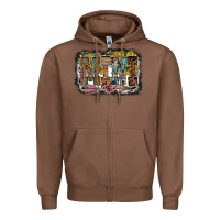 Chestnut mini western Zipper Hoodie - RacoonDesign
