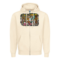 Sandshell mini western Zipper Hoodie - RacoonDesign