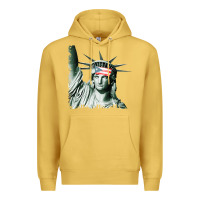 Antique Gold Puerto Rico Resiste Statue of Liberty Puerto Rican Flag Premium Hoodie - trangStudio