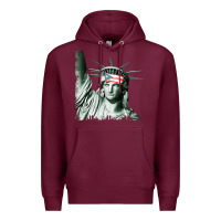 Burgundy Puerto Rico Resiste Statue of Liberty Puerto Rican Flag Premium Hoodie - trangStudio