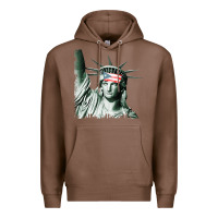 Chestnut Puerto Rico Resiste Statue of Liberty Puerto Rican Flag Premium Hoodie - trangStudio
