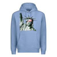 Colony Blue Puerto Rico Resiste Statue of Liberty Puerto Rican Flag Premium Hoodie - trangStudio