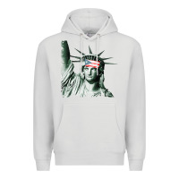 Dove Grey Puerto Rico Resiste Statue of Liberty Puerto Rican Flag Premium Hoodie - trangStudio