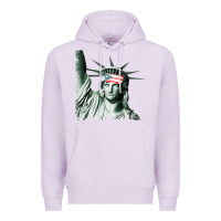 Lilac Puerto Rico Resiste Statue of Liberty Puerto Rican Flag Premium Hoodie - trangStudio